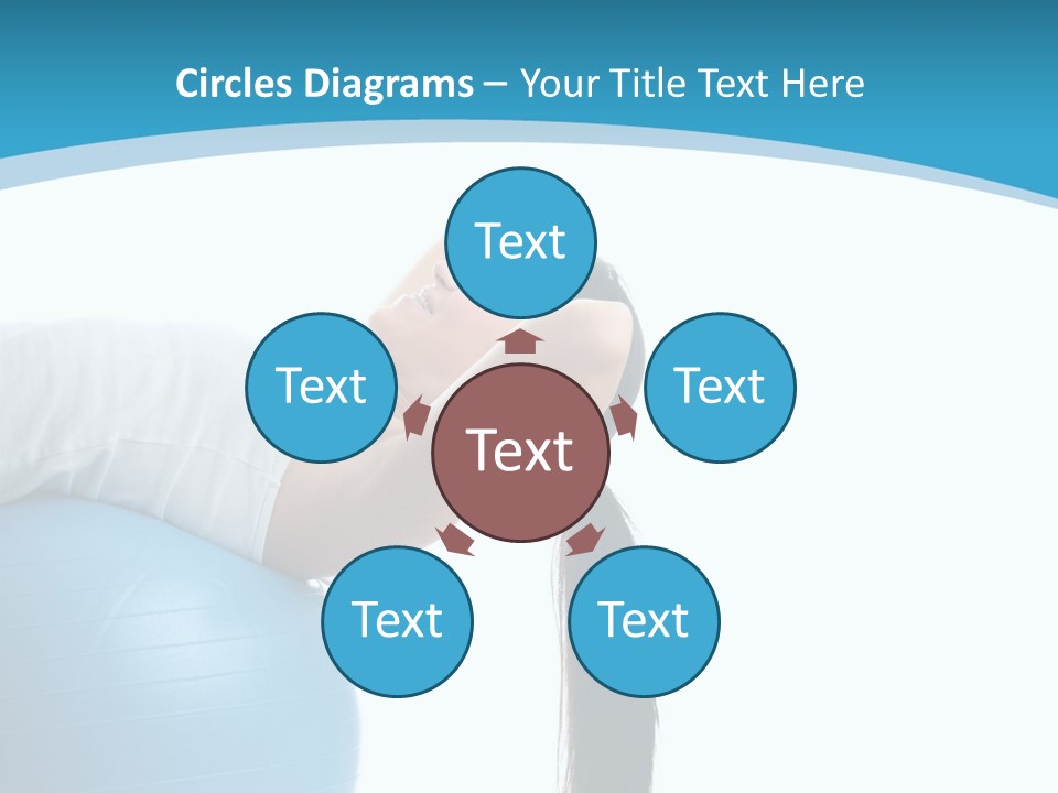 Caucasian Life Stretching PowerPoint Template