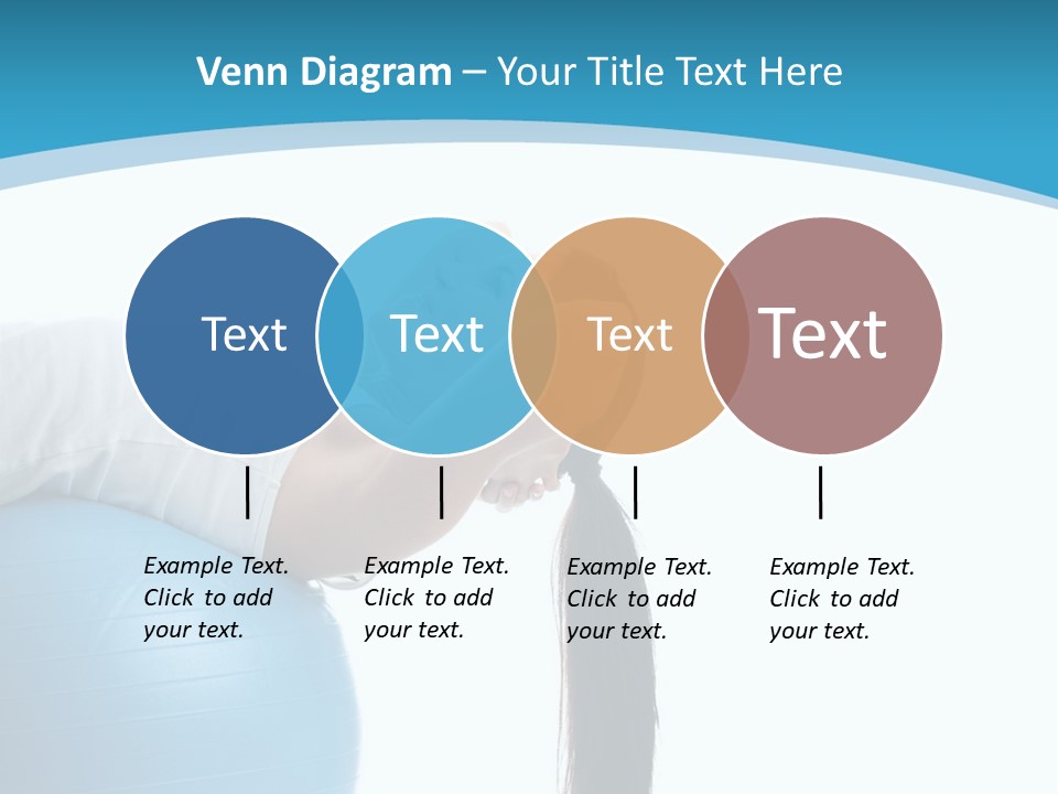 Caucasian Life Stretching PowerPoint Template