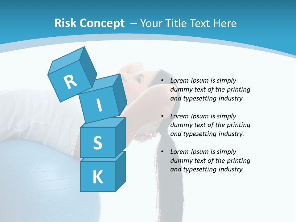 Caucasian Life Stretching PowerPoint Template