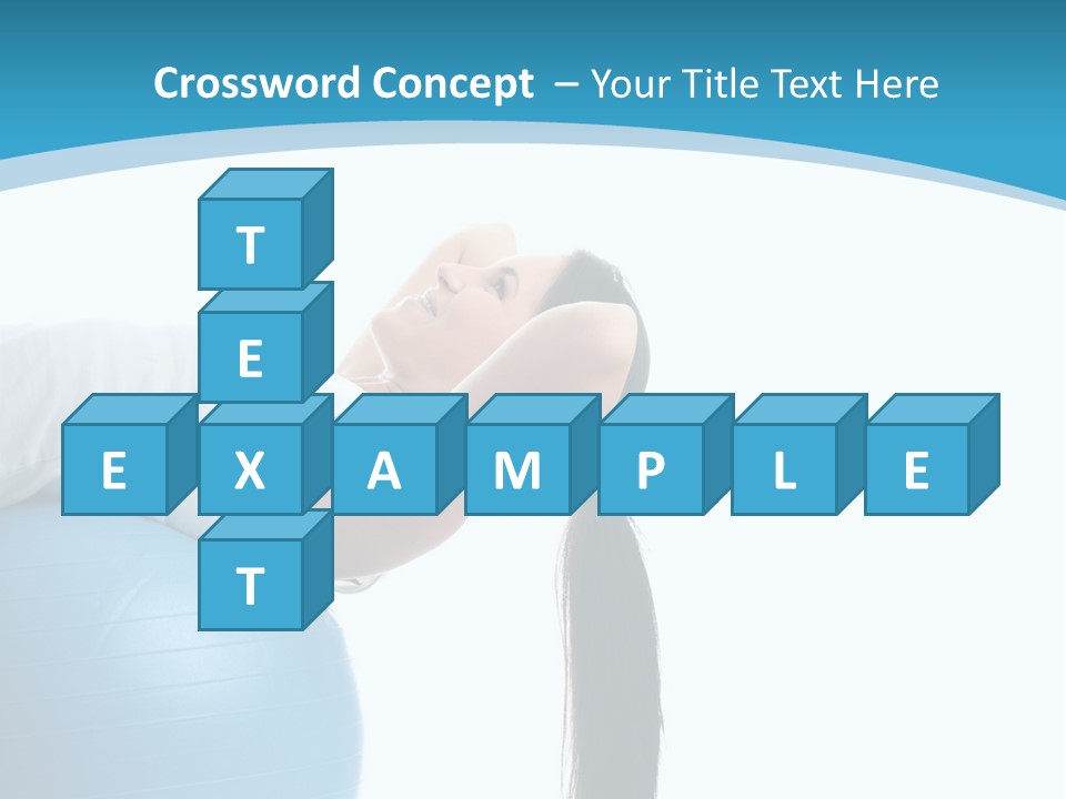 Caucasian Life Stretching PowerPoint Template