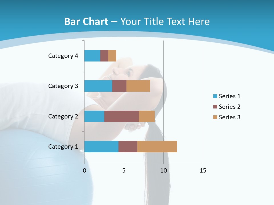 Caucasian Life Stretching PowerPoint Template
