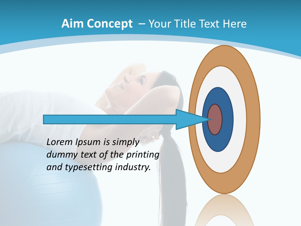 Caucasian Life Stretching PowerPoint Template