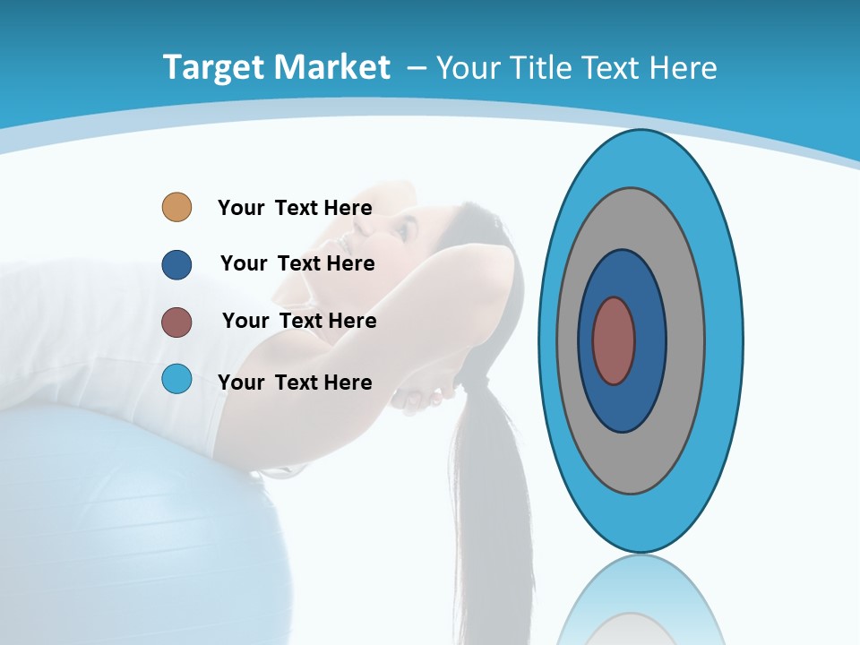 Caucasian Life Stretching PowerPoint Template