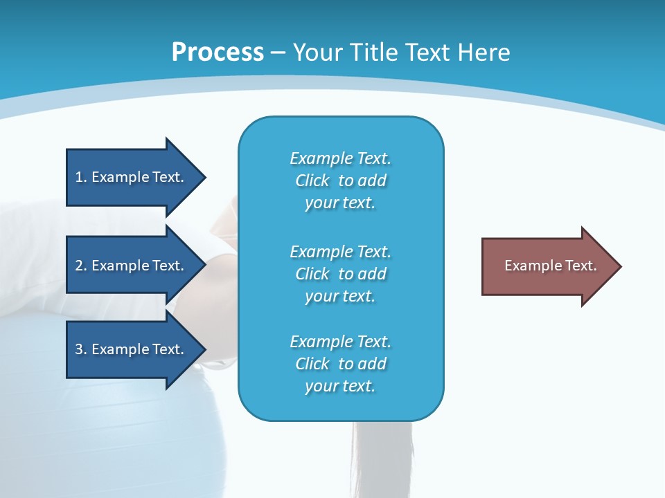 Caucasian Life Stretching PowerPoint Template