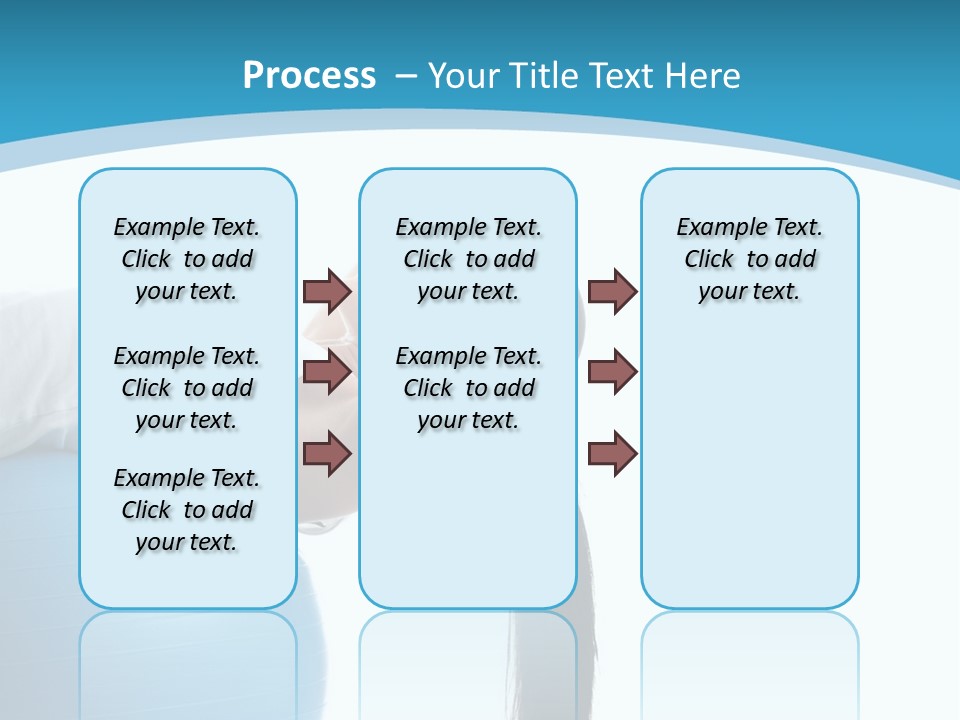 Caucasian Life Stretching PowerPoint Template