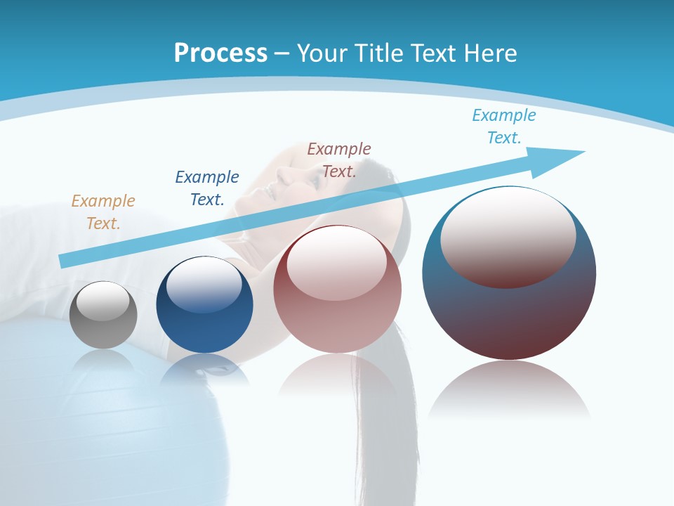 Caucasian Life Stretching PowerPoint Template