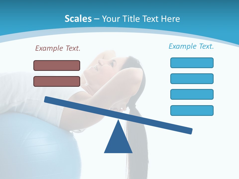 Caucasian Life Stretching PowerPoint Template