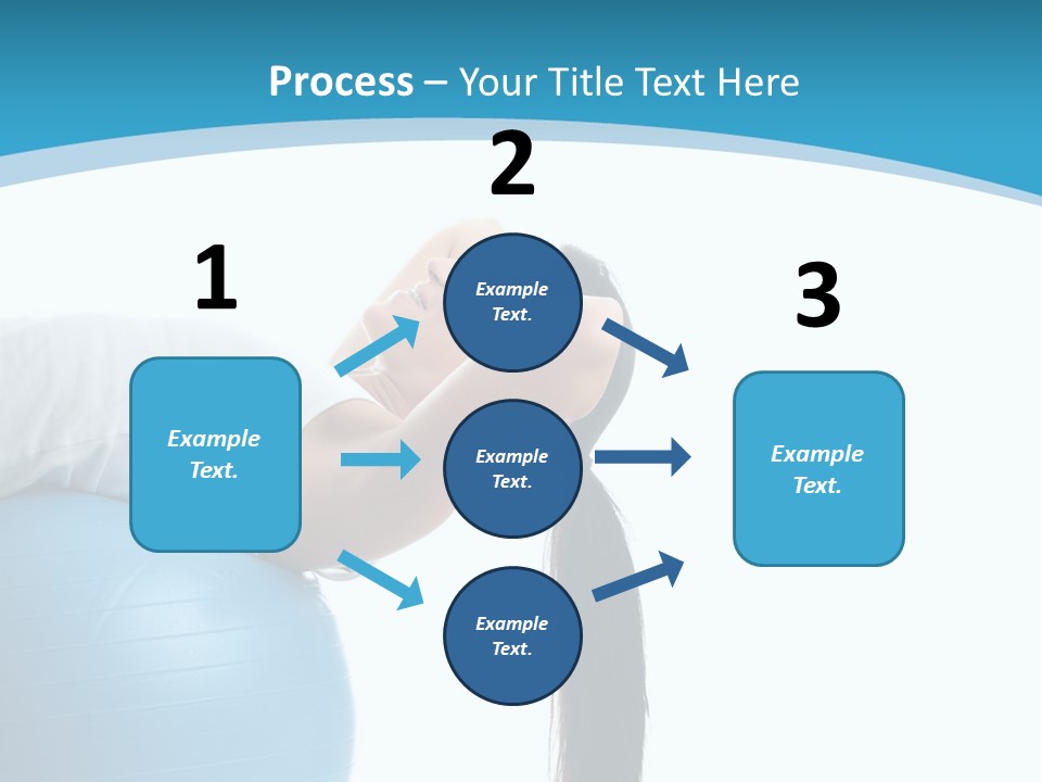Caucasian Life Stretching PowerPoint Template