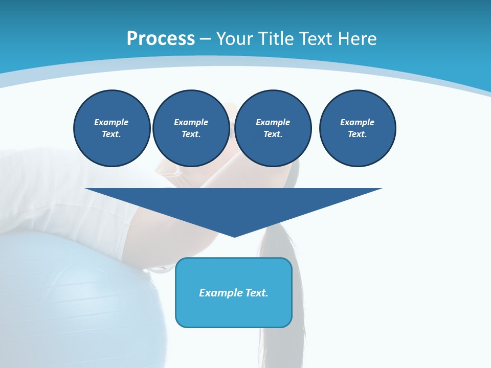 Caucasian Life Stretching PowerPoint Template