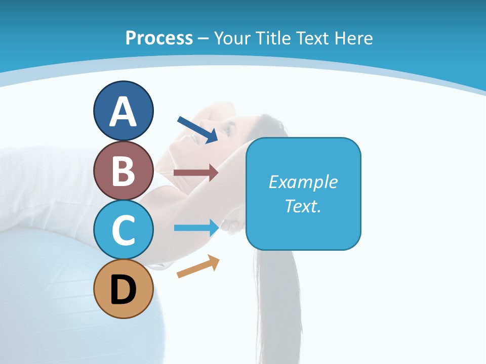 Caucasian Life Stretching PowerPoint Template