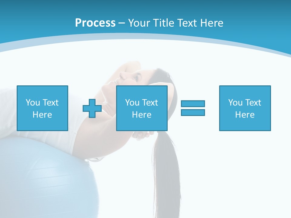 Caucasian Life Stretching PowerPoint Template