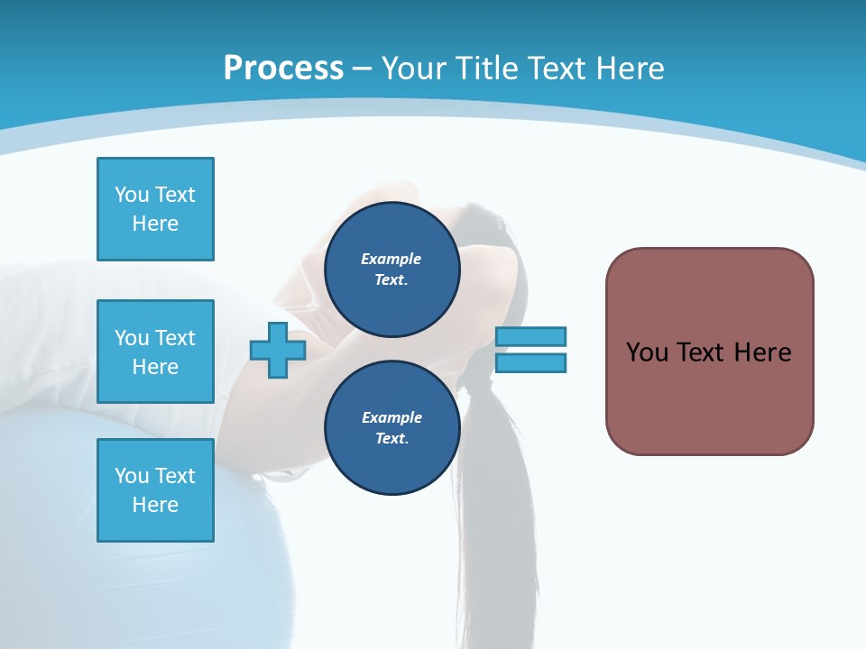 Caucasian Life Stretching PowerPoint Template