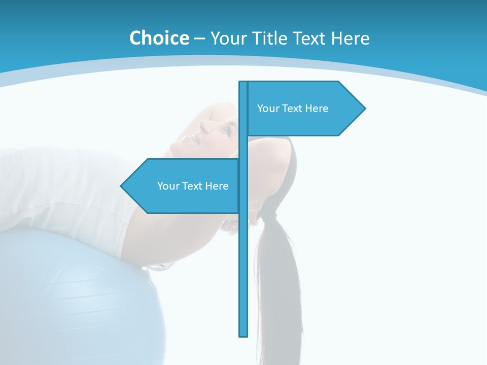 Caucasian Life Stretching PowerPoint Template