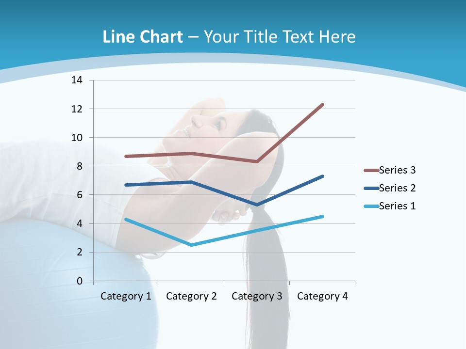 Caucasian Life Stretching PowerPoint Template
