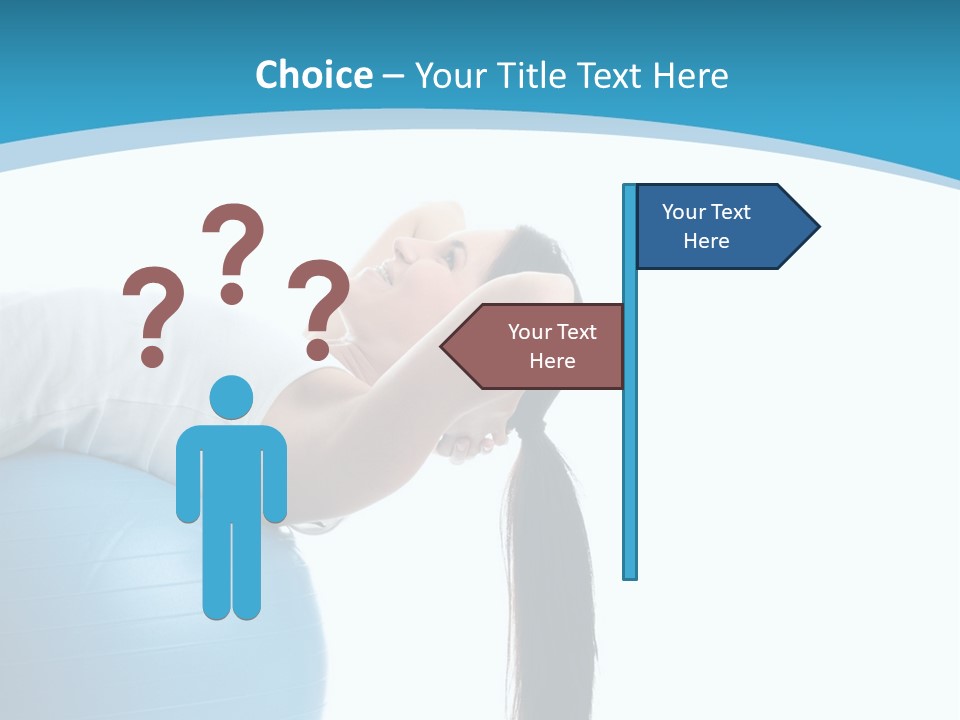 Caucasian Life Stretching PowerPoint Template