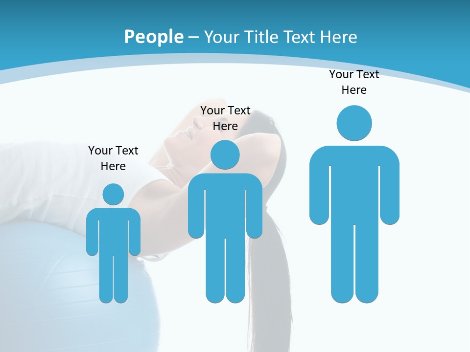 Caucasian Life Stretching PowerPoint Template