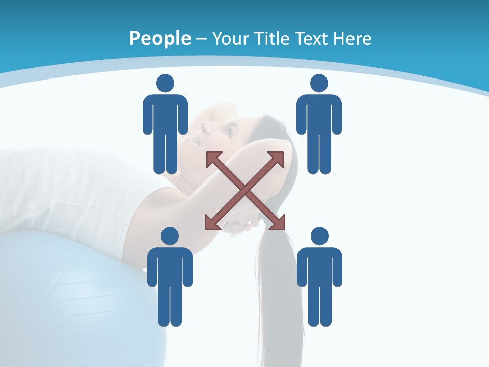 Caucasian Life Stretching PowerPoint Template