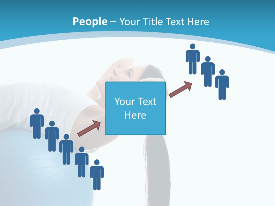 Caucasian Life Stretching PowerPoint Template