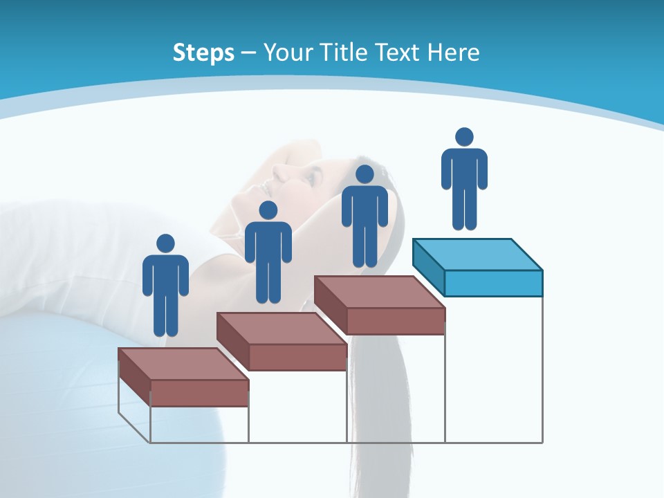 Caucasian Life Stretching PowerPoint Template