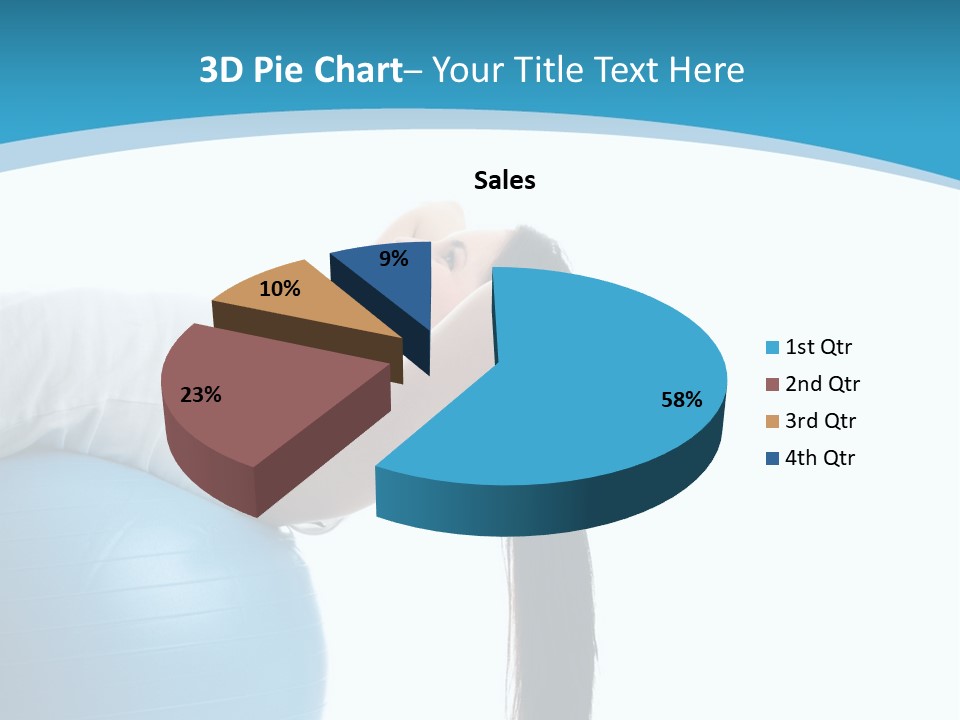 Caucasian Life Stretching PowerPoint Template