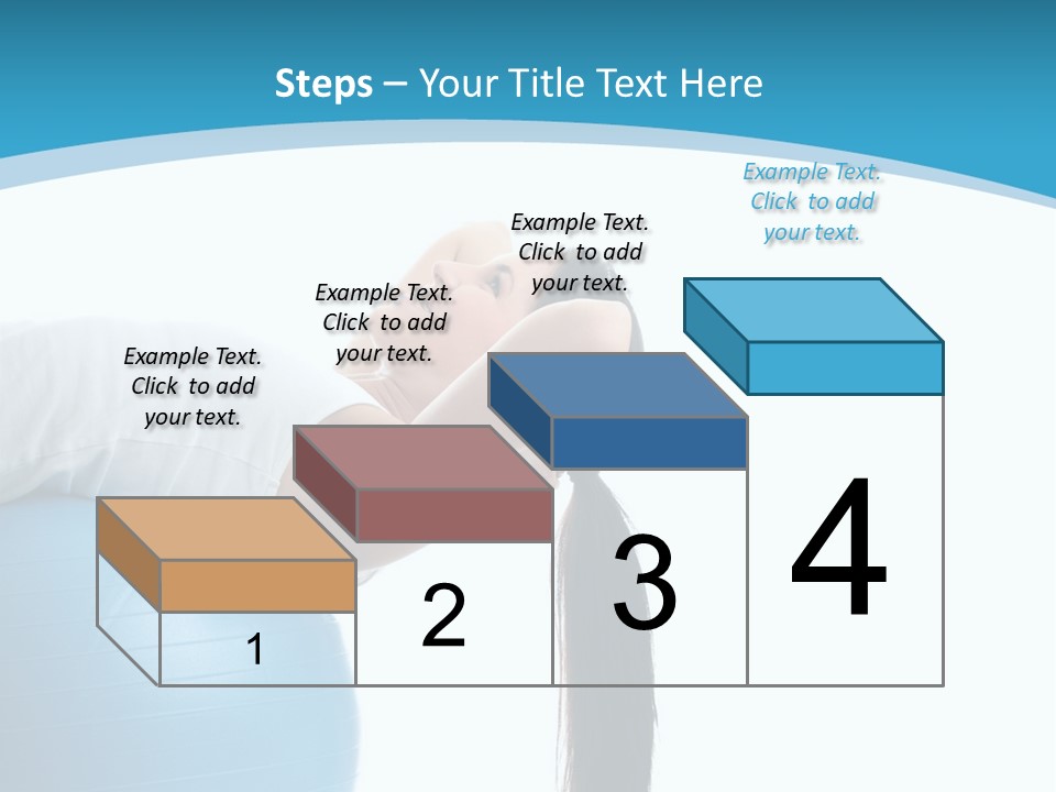 Caucasian Life Stretching PowerPoint Template