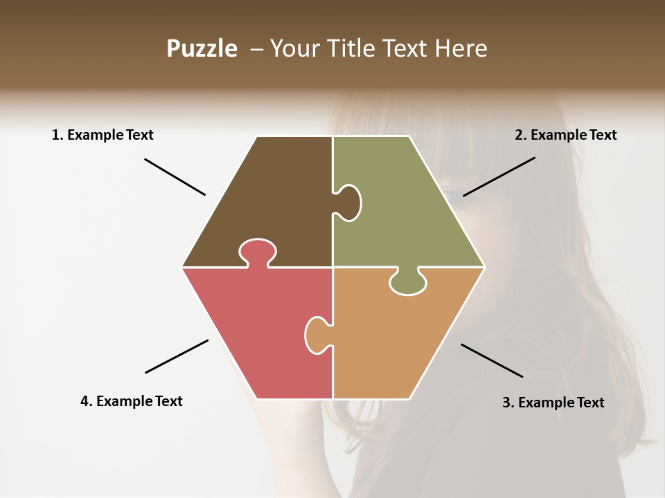 A Little Girl Holding An Apple In Her Hand PowerPoint Template