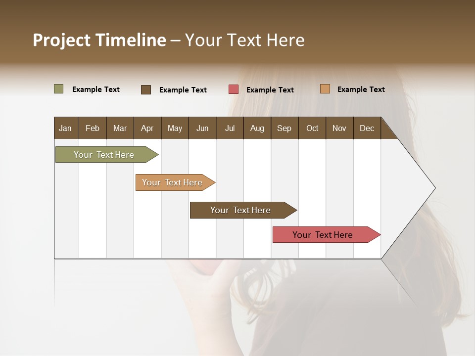 A Little Girl Holding An Apple In Her Hand PowerPoint Template