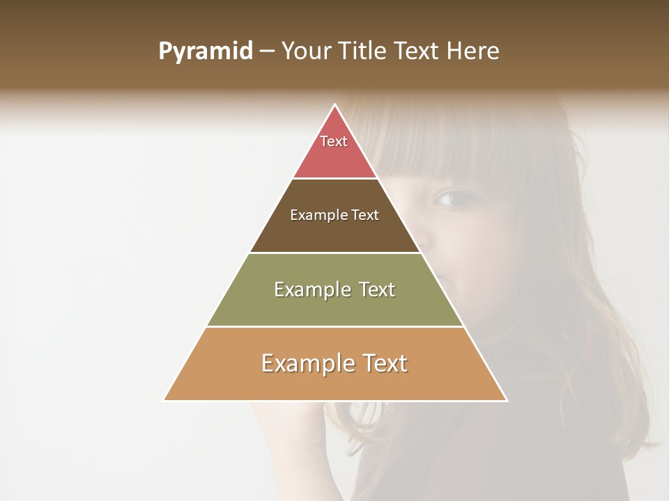 A Little Girl Holding An Apple In Her Hand PowerPoint Template