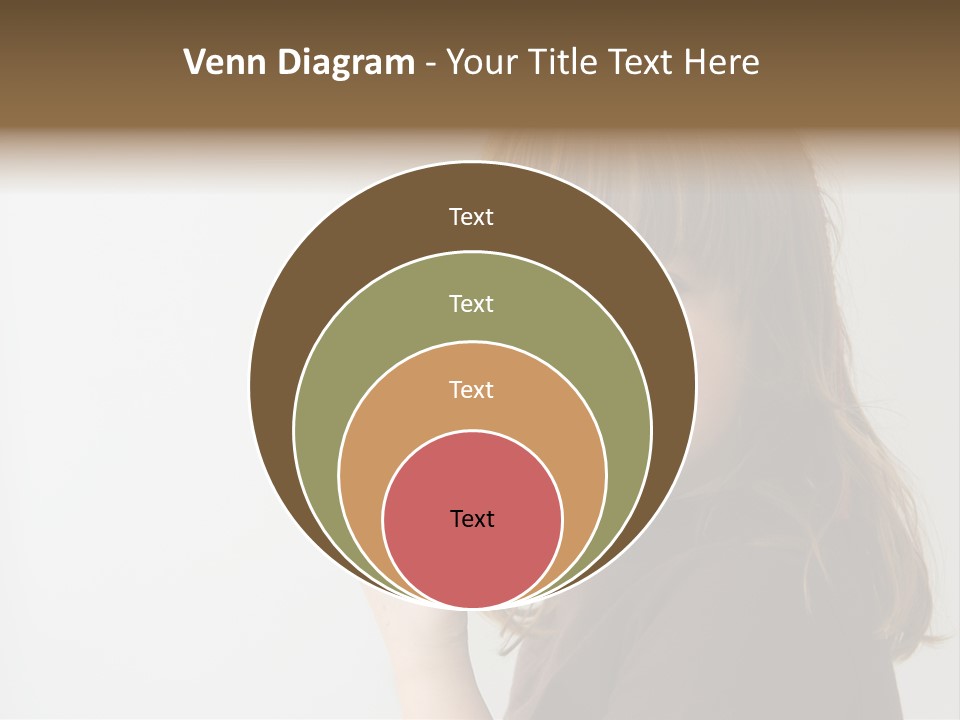 A Little Girl Holding An Apple In Her Hand PowerPoint Template