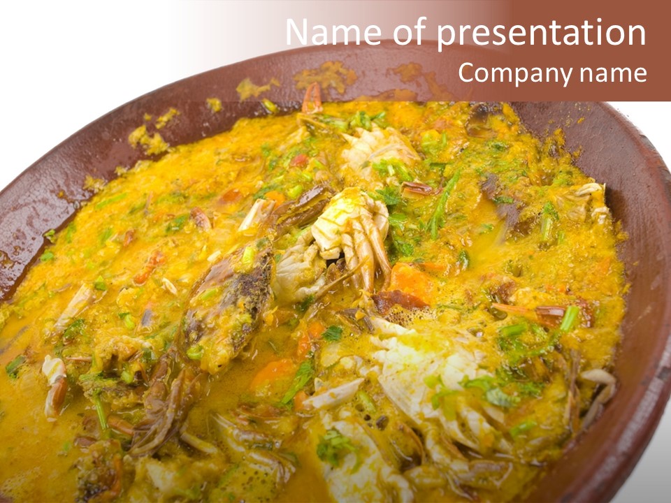 Bahia Stew Meal PowerPoint Template