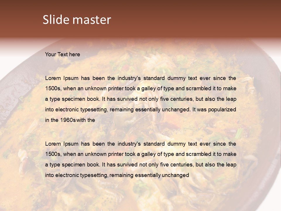 Bahia Stew Meal PowerPoint Template