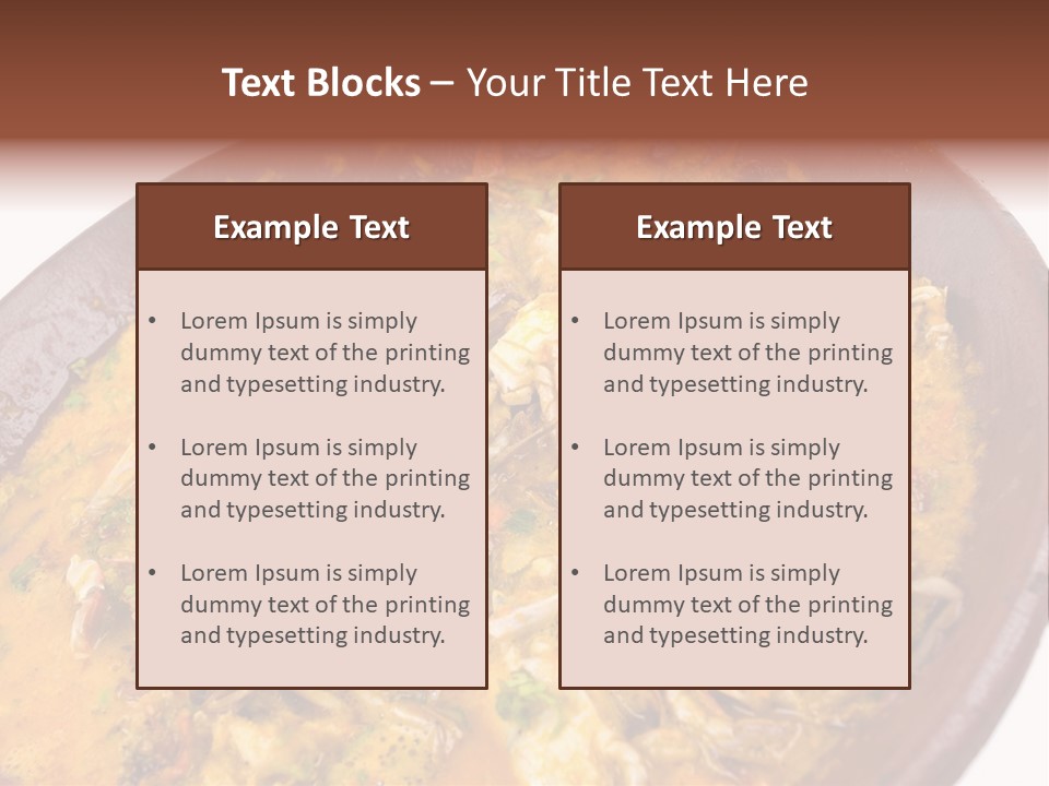 Bahia Stew Meal PowerPoint Template