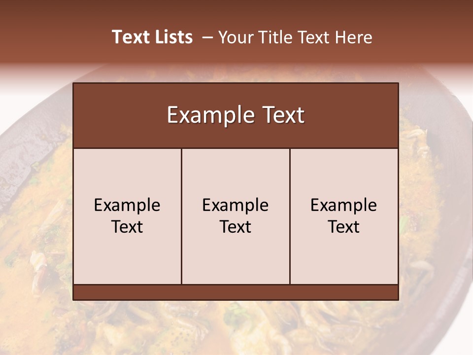 Bahia Stew Meal PowerPoint Template