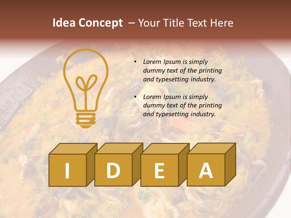 Bahia Stew Meal PowerPoint Template