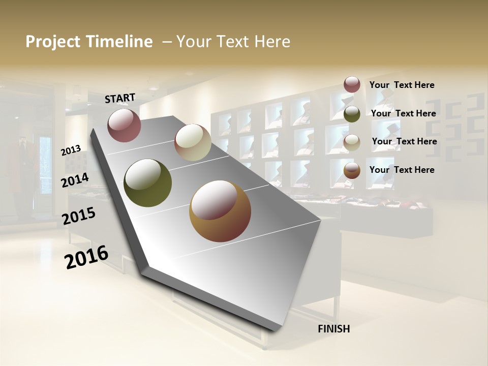 Bright Mirror Lamp PowerPoint Template