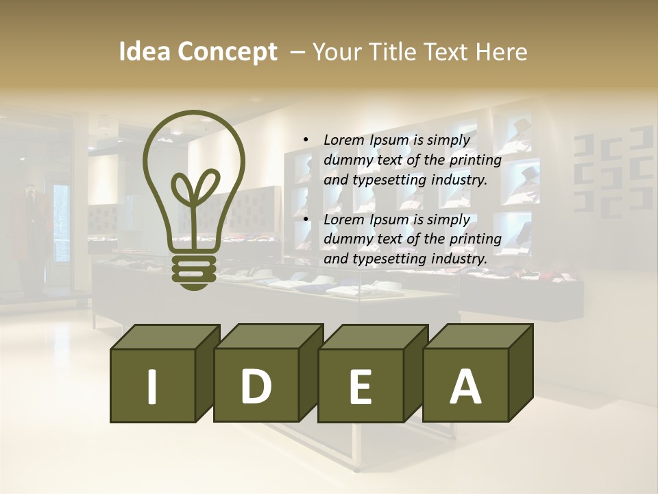 Bright Mirror Lamp PowerPoint Template