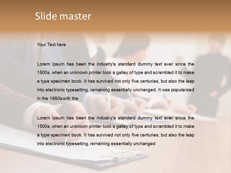 Congress Seminar Working PowerPoint Template