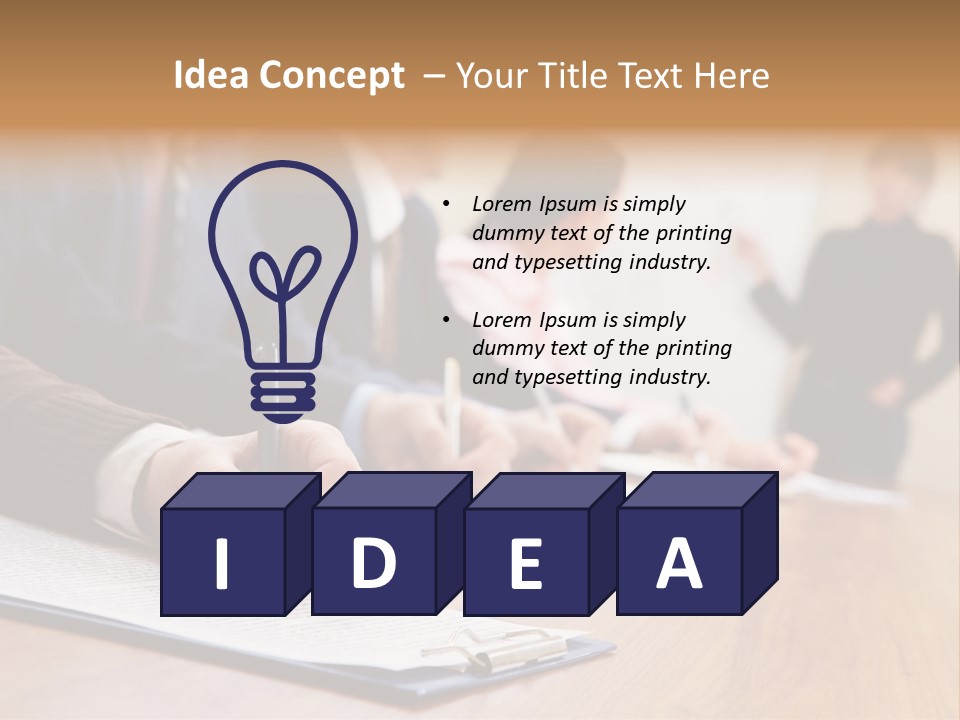 Congress Seminar Working PowerPoint Template