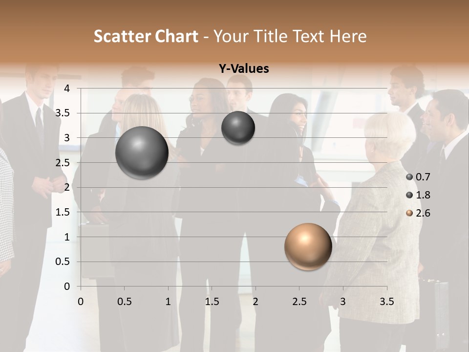 Lobby Group Caucasian PowerPoint Template