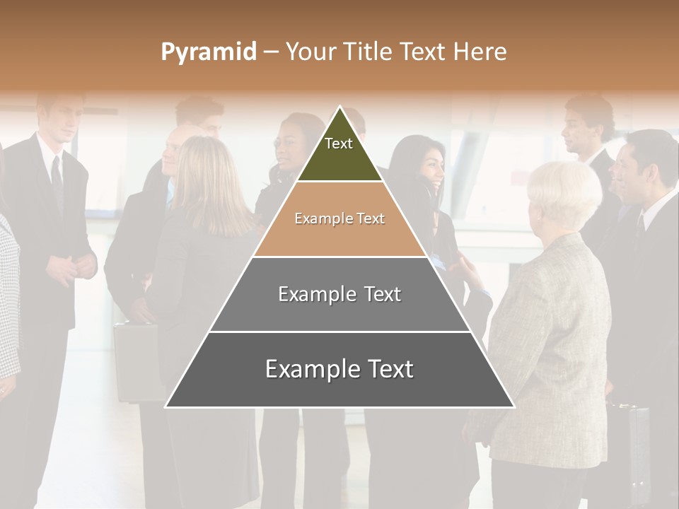 Lobby Group Caucasian PowerPoint Template