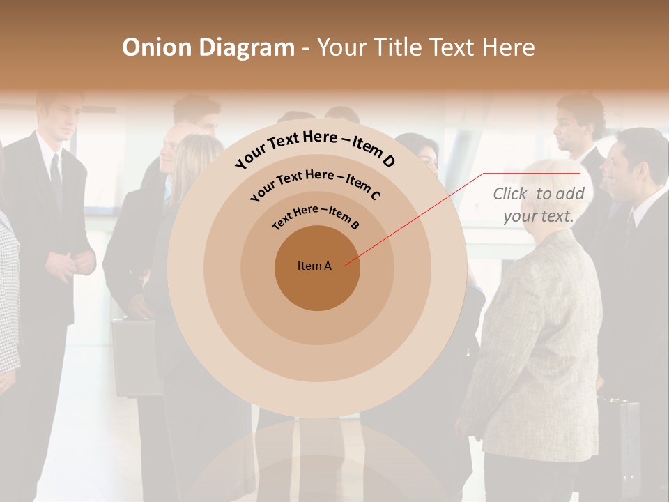 Lobby Group Caucasian PowerPoint Template