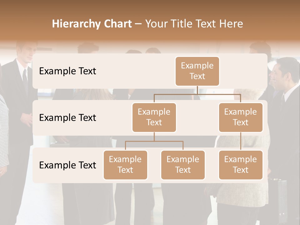 Lobby Group Caucasian PowerPoint Template