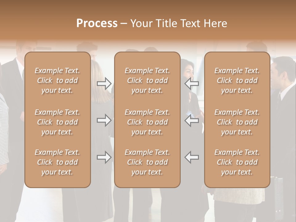 Lobby Group Caucasian PowerPoint Template