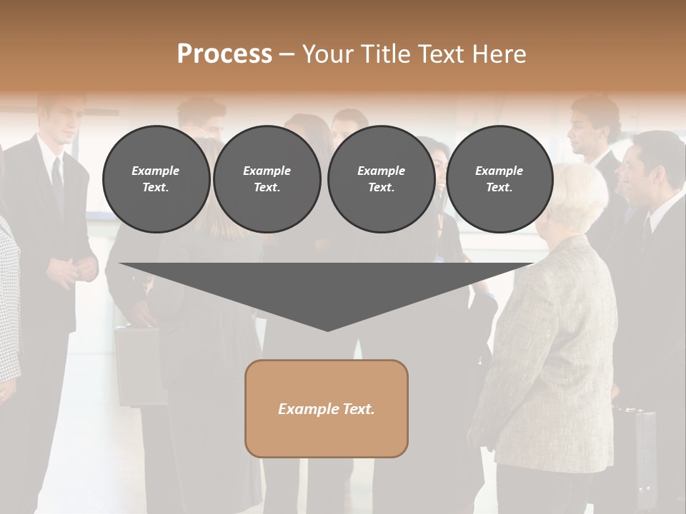 Lobby Group Caucasian PowerPoint Template