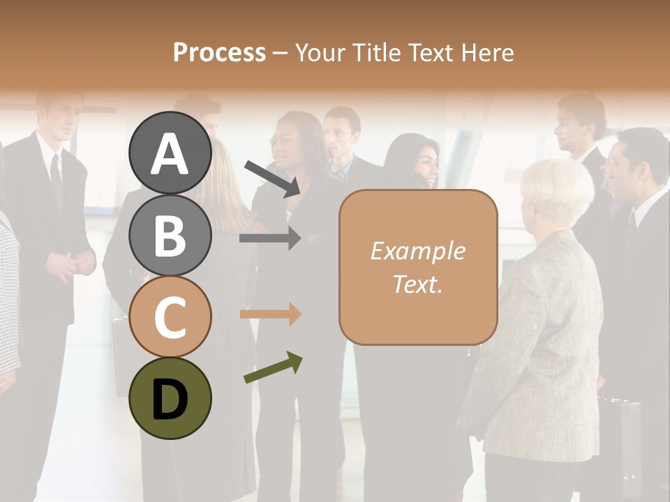 Lobby Group Caucasian PowerPoint Template