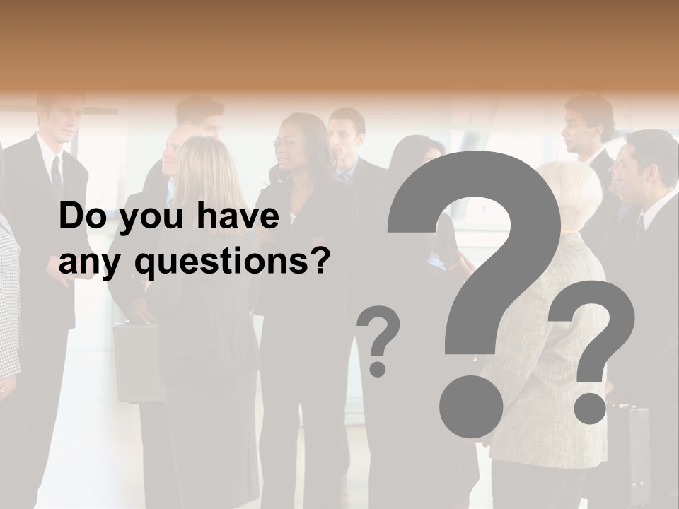 Lobby Group Caucasian PowerPoint Template