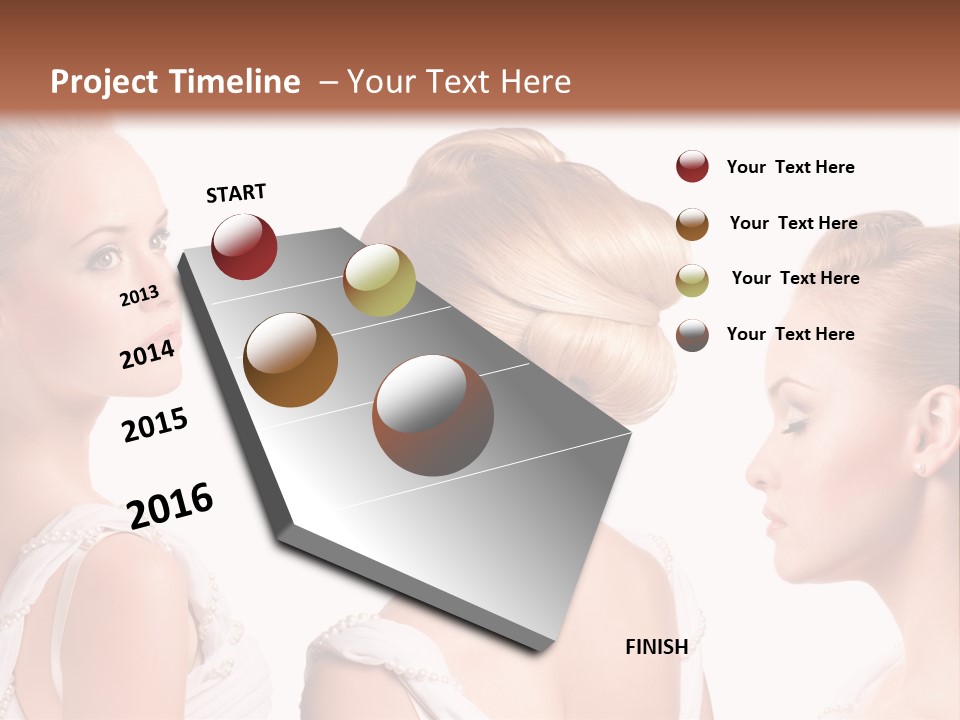 Positive Horizontal Person PowerPoint Template