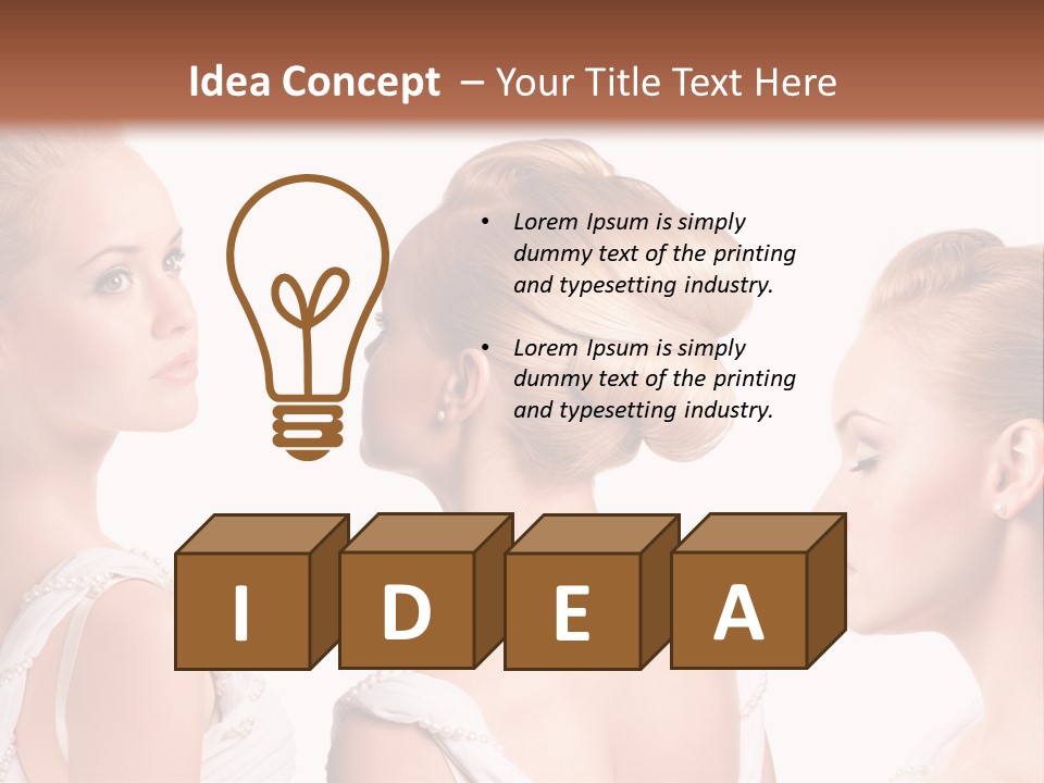 Positive Horizontal Person PowerPoint Template