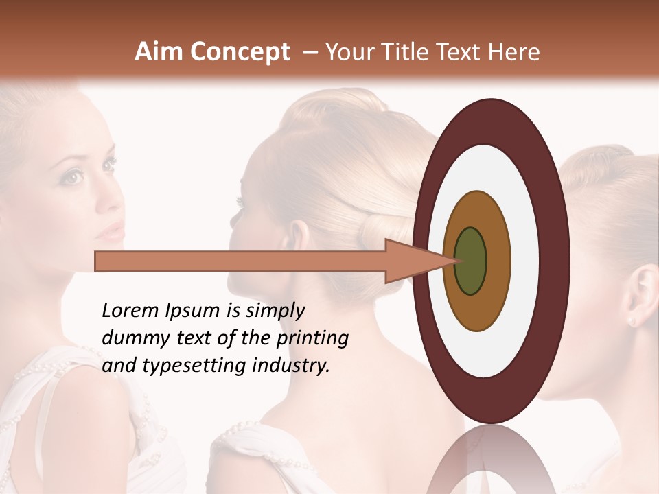 Positive Horizontal Person PowerPoint Template