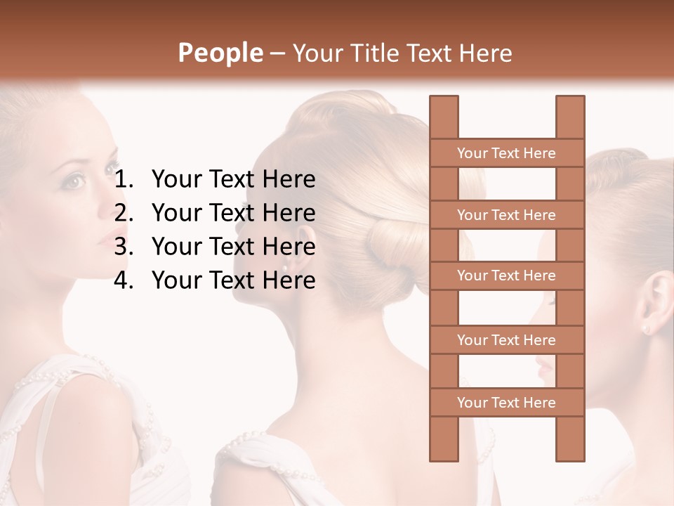 Positive Horizontal Person PowerPoint Template